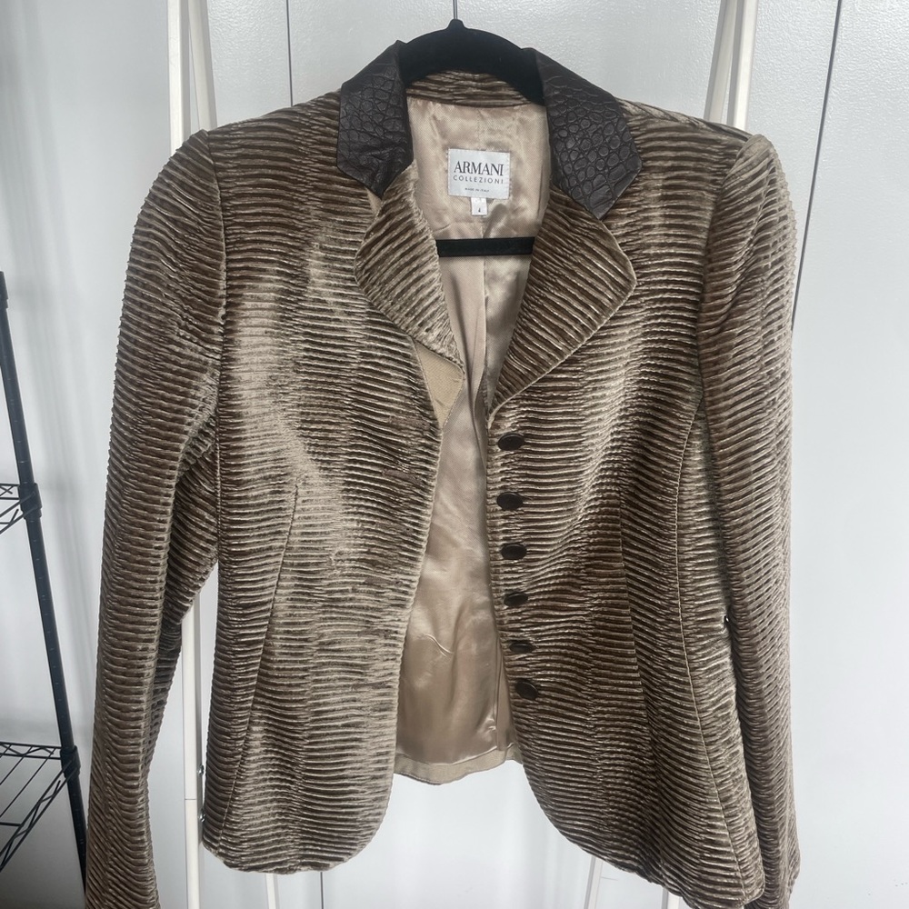Retro Armani Velvet Gold Blazer